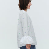(yori) Blossom Balloon Cuff Blouse