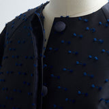 Ribbon Jacquard Tent Coat