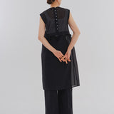 Shirocon Sheer Ribbon Dress