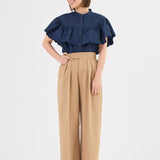 Scallop Sleeve Blouse