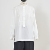 Back Ribbon Gathered Blouse