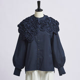 Whipped Collar Blouse