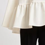 Round Collar Dress Blouse