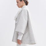 Ribbon Jacquard Tent Coat