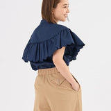 Scallop Sleeve Blouse