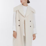 Puffy Big Collar Gilet