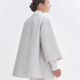 Ribbon Jacquard Tent Coat