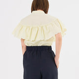 Scallop Sleeve Blouse