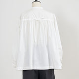 Back Ribbon Gathered Blouse