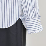 Mini Frill Stripe Shirt