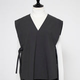 V-neck Ribbon Gilet