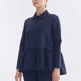Round Collar Dress Blouse