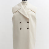 Puffy Big Collar Gilet