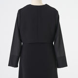 Sheer Sleeve Black Formal Set