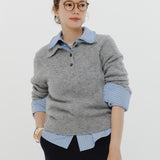 Baby Alpaca Polo Knit