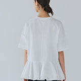 Solid Back Flare Tee