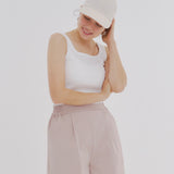 Square Ribbed Tank Top