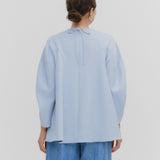Puffy Weave Flare Blouse