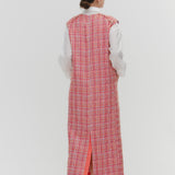 Vivid Check Tweed Dress