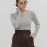 Soft Layered Long T-Shirt