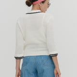 Compact Crocheted Knit Jacket