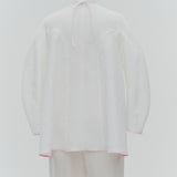 Puffy Weave Flare Blouse