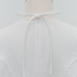 Puffy Weave Flare Blouse