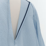 Puffy Weave Flare Blouse