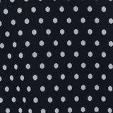 Marine Dot Puff Polo Knit