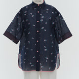 Lame Clover Sheer Shirt