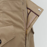 Chino Flared Skirt with Belt