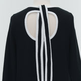 Back Ribbon Relaxed Dress