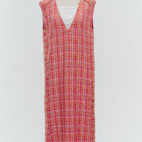Vivid Check Tweed Dress