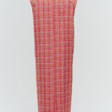 Vivid Check Tweed Dress