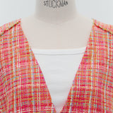 Vivid Check Tweed Dress