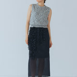 【yori】Voluminous Frill Sheer Skirt