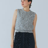 Marbled Knit Sleeveless Top