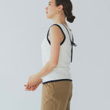 V Neck Knit Mini Gilet