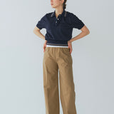 【yori】Mini Frill Polo Knit