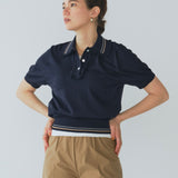 【yori】Mini Frill Polo Knit
