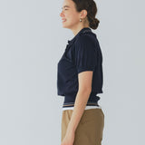 【yori】Mini Frill Polo Knit