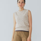 Marbled Knit Sleeveless Top
