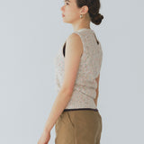 Marbled Knit Sleeveless Top