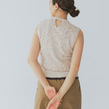 Marbled Knit Sleeveless Top
