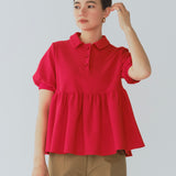 Organic Cotton Pile Polo Shirt