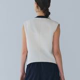 【shirocon】Dry Gaberdine Handsome Gilet