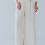 Sheer Stripe Wide Pants