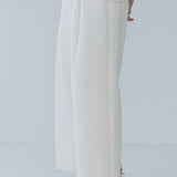 Sheer Stripe Wide Pants