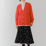 Compressed Knit Layered Cardigan