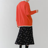 Fukure Embroidered Flare Skirt